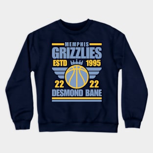 Memphis Grizzlies Bane 22 Basketball Retro Crewneck Sweatshirt